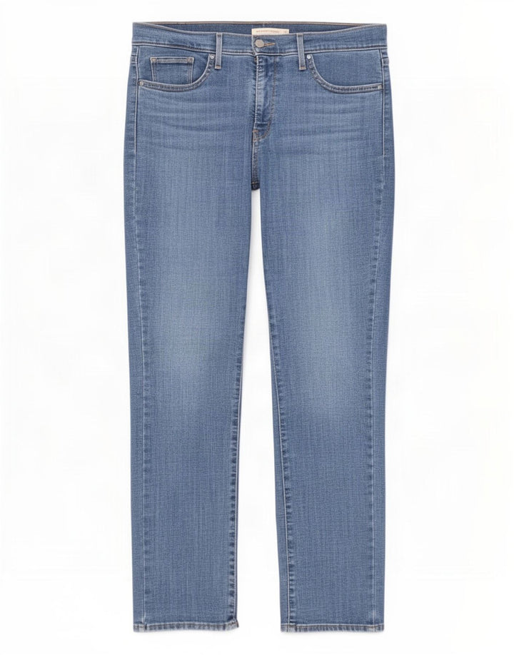 Levi's Dame 314 Shaping Straight Jeans W32 L32 Blå Bomuld
