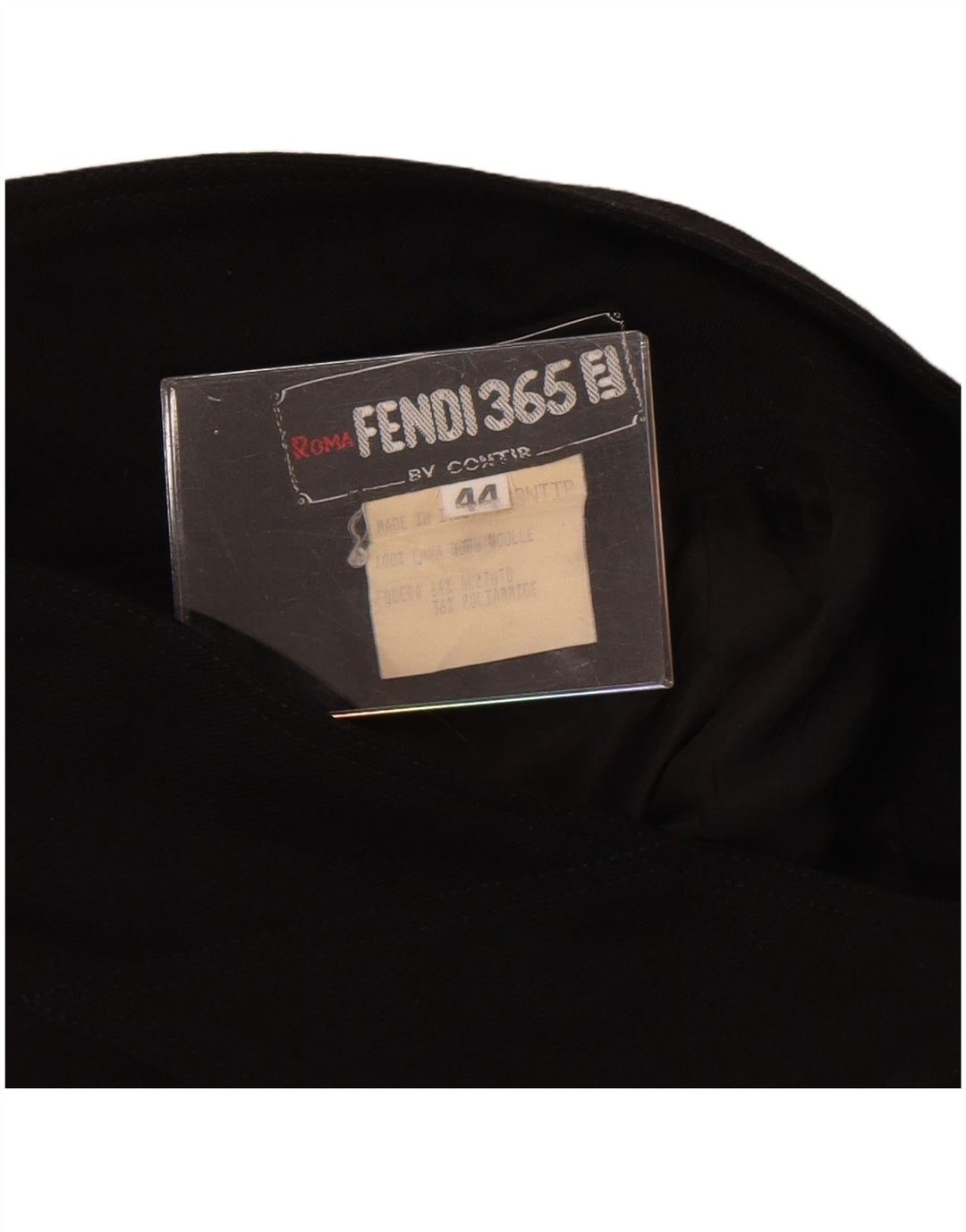 Fendi Dame Højtalje Midi Nederdel IT 44 Medium W28 Sort Uld