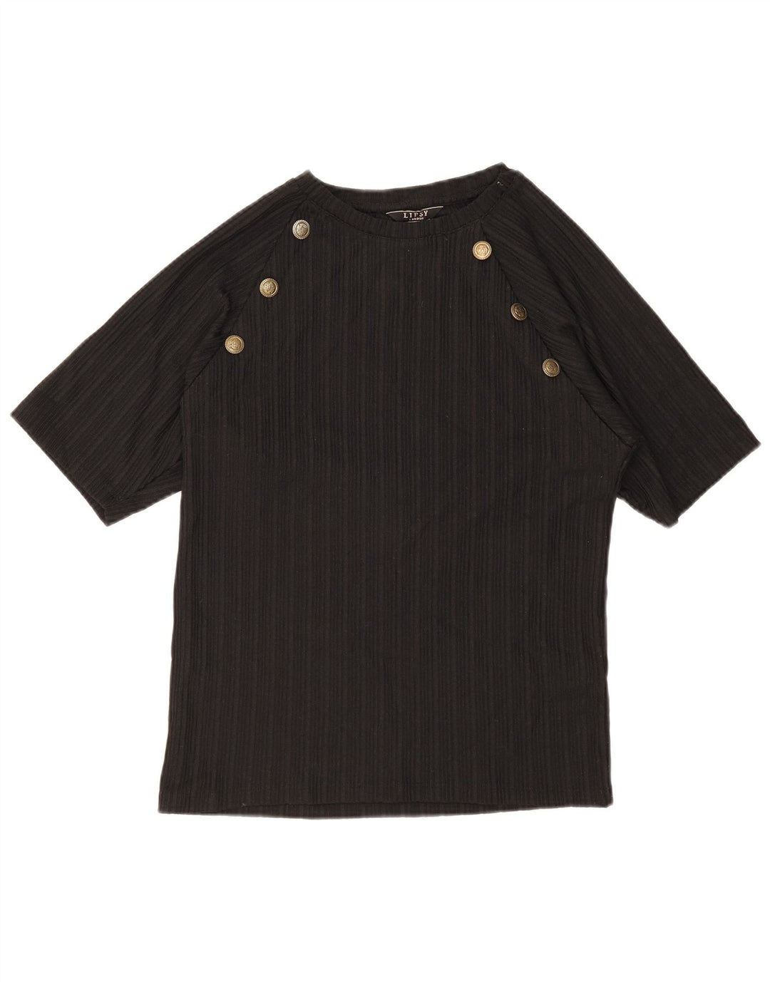 Lipsy Dame T-Shirt Top UK 16 Stor Sort Polyester
