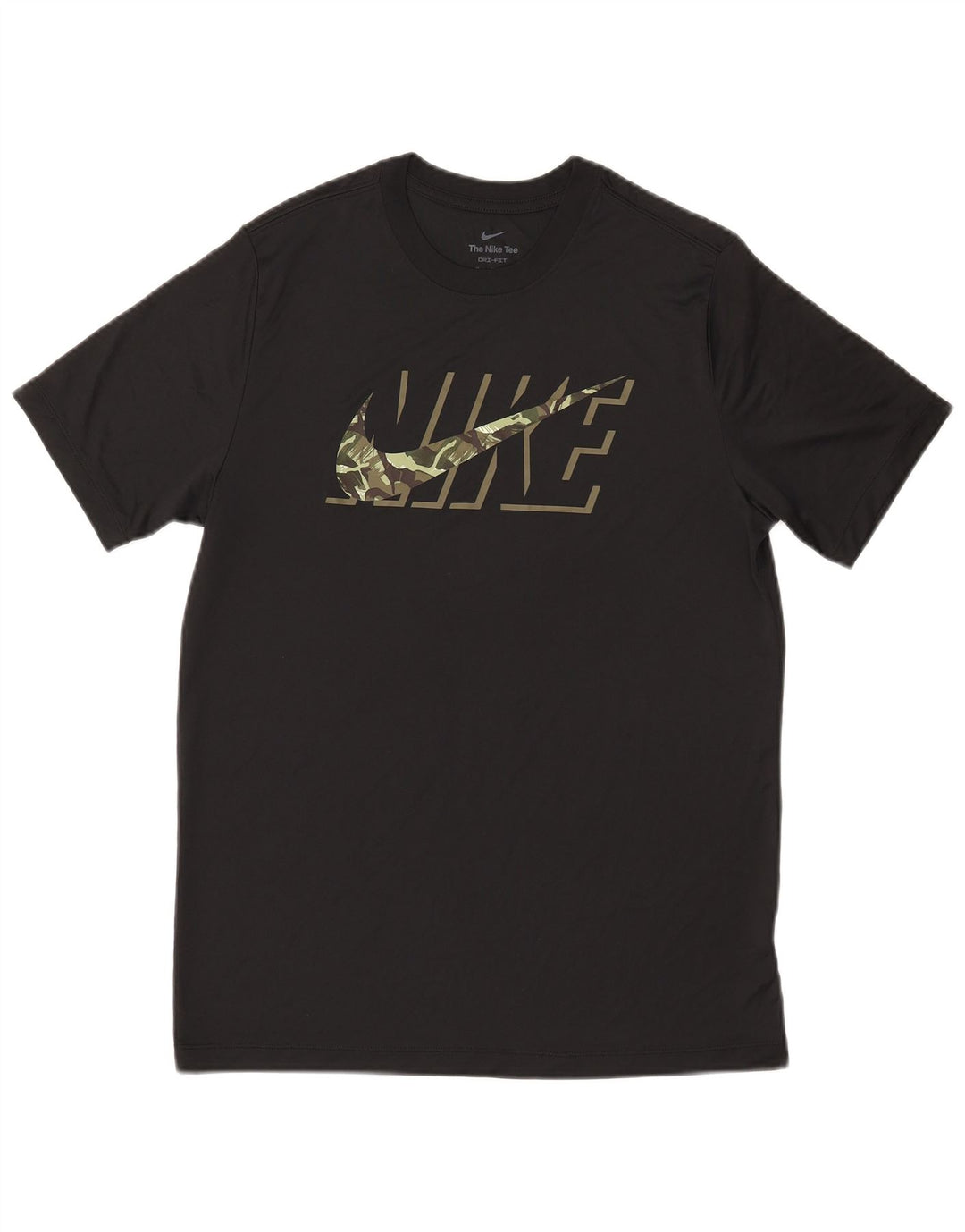 Nike Herre Dri Fit Grafisk T-Shirt Top Medium Sort