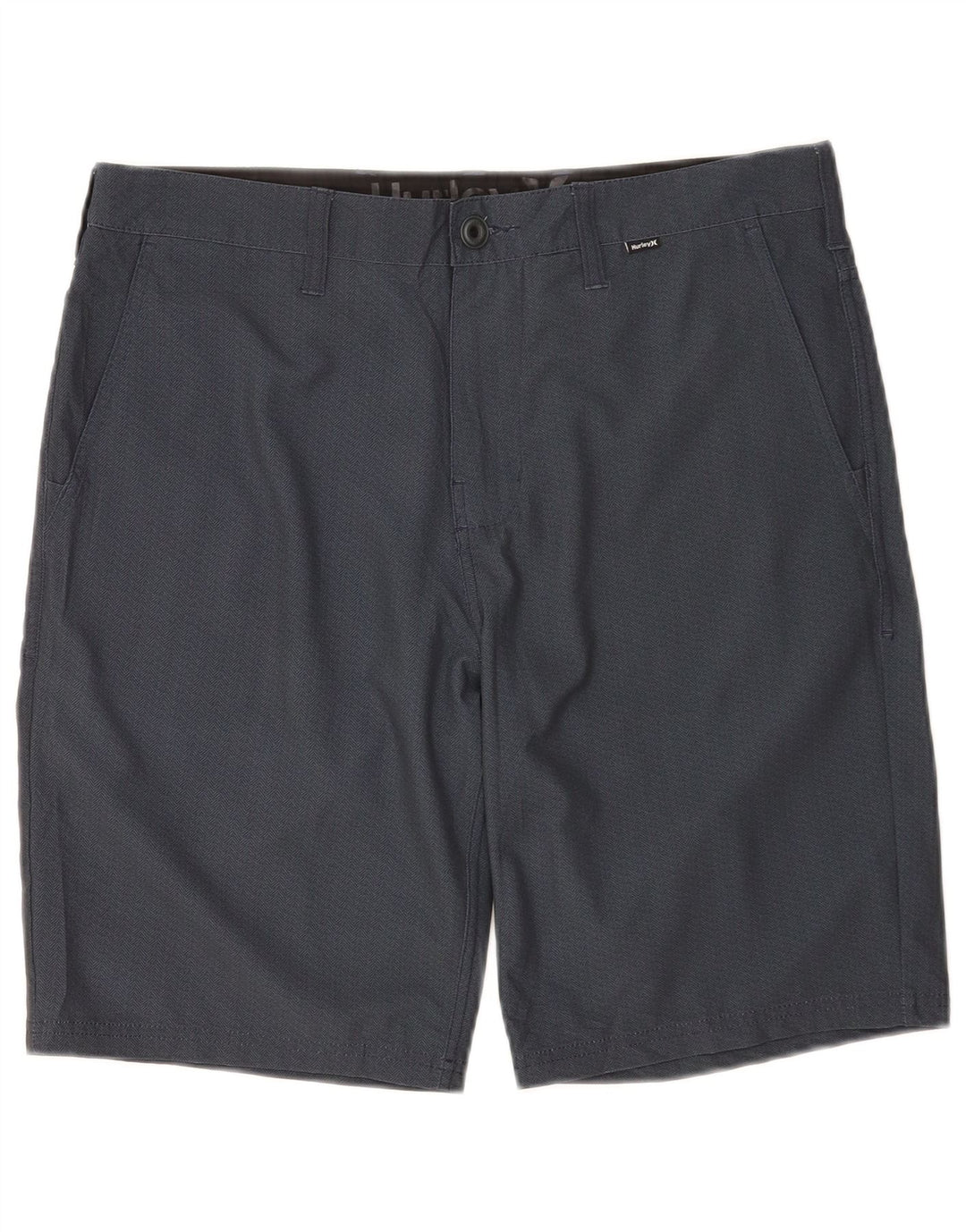 Hurley Herre Chino Shorts W32 Medium Navy Blue Polyester