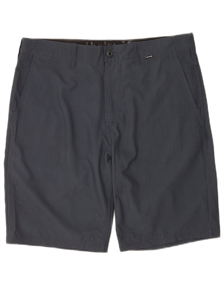 Hurley Herre Chino Shorts W32 Medium Navy Blue Polyester