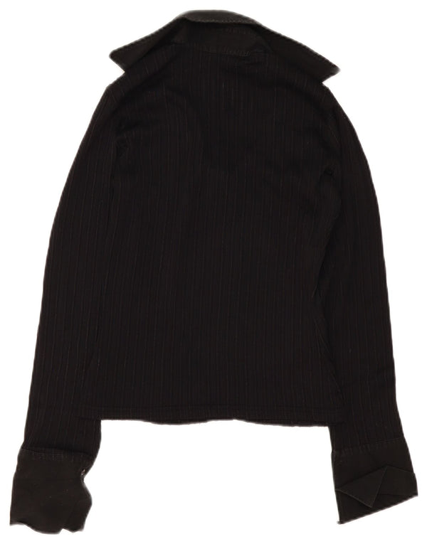 Naracamicie skjortebluse til kvinder UK 10 Lille sort polyamid