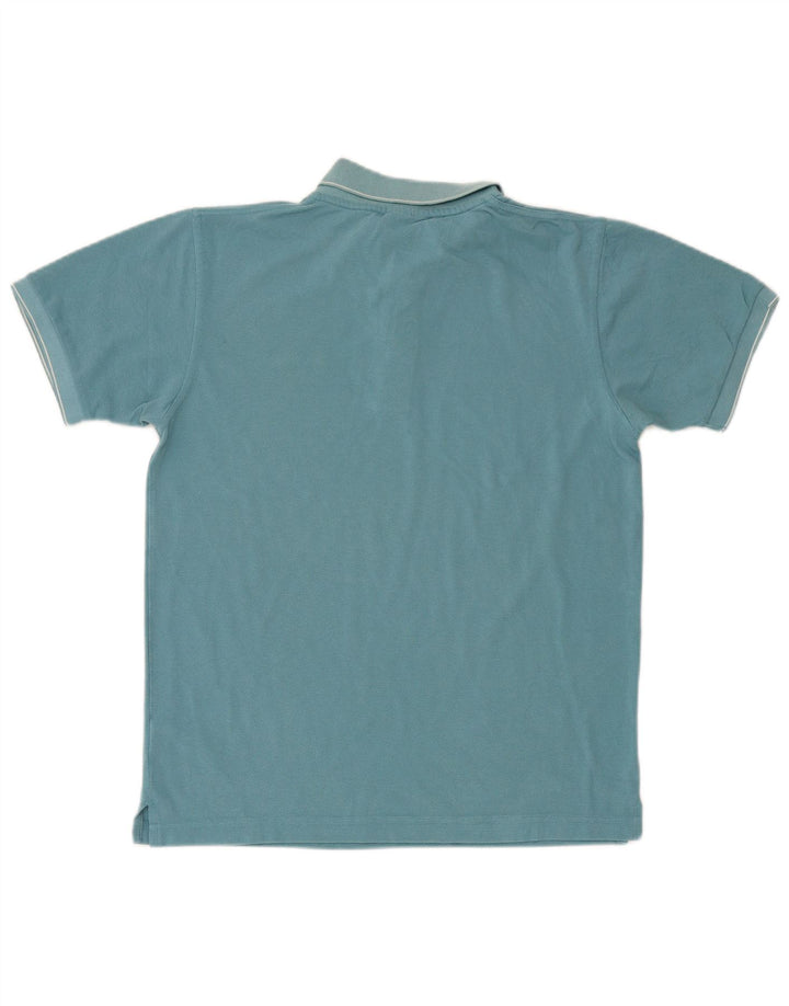 REEBOK Mens Polo Shirt Small Blue Cotton