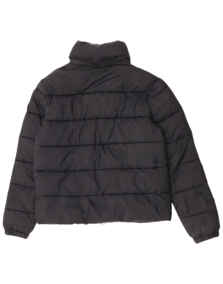 Superdry polstret jakke til kvinder UK 8 Lille sort nylon