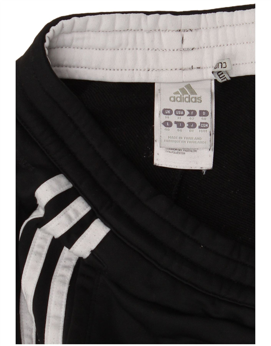Adidas Dame Climalite Træningsdragt Bukser UK 14 Medium Sort Polyester