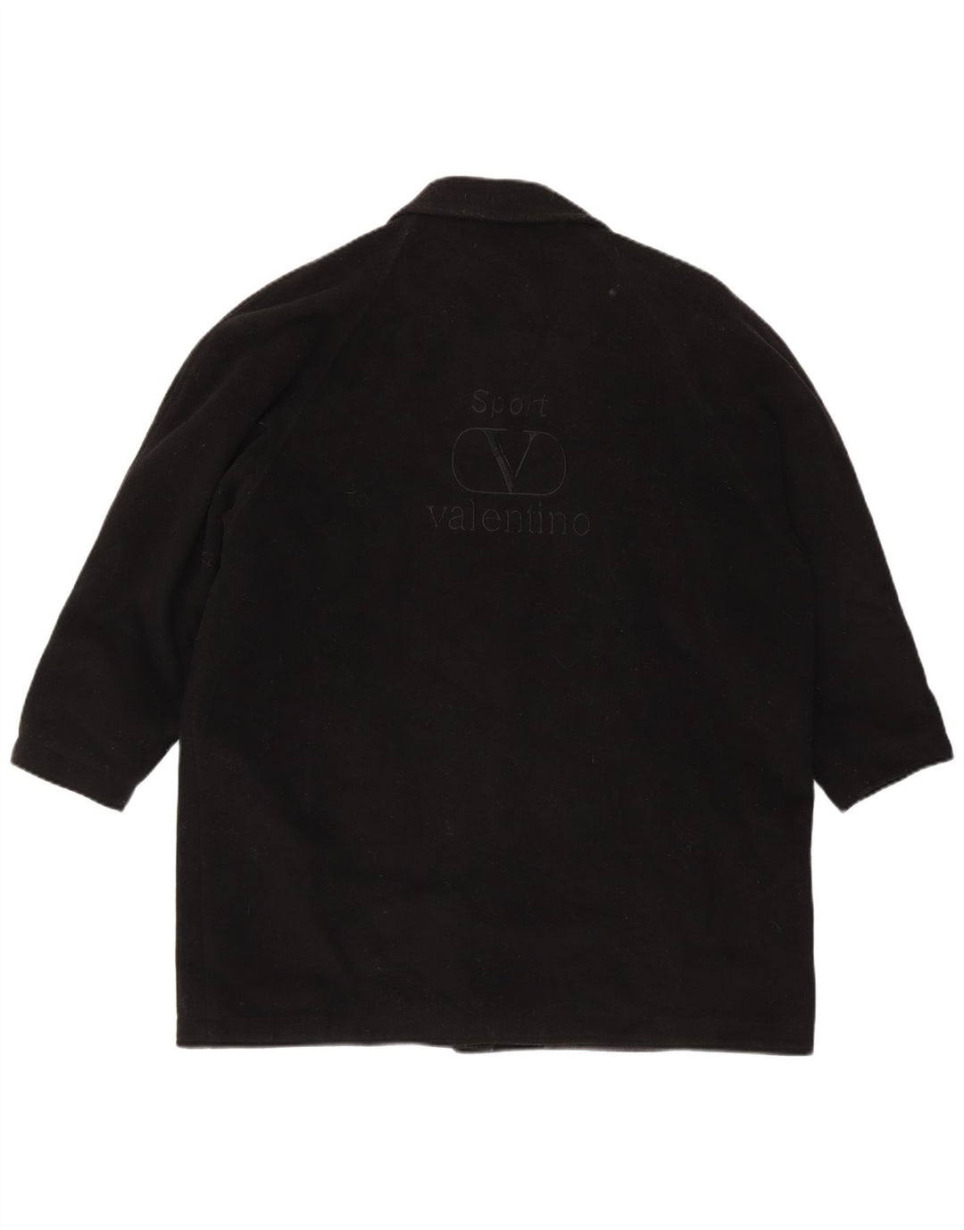 Valentino Dame Overfrakke IT 46 Stor Sort Uld