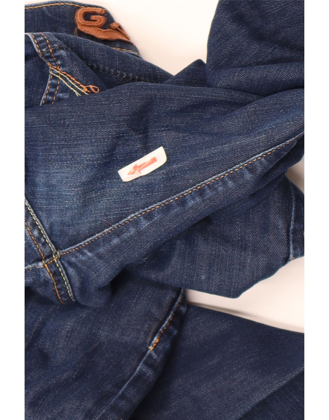 GAS Womens Crop Slim Jeans W29 L24 Blå Bomuld