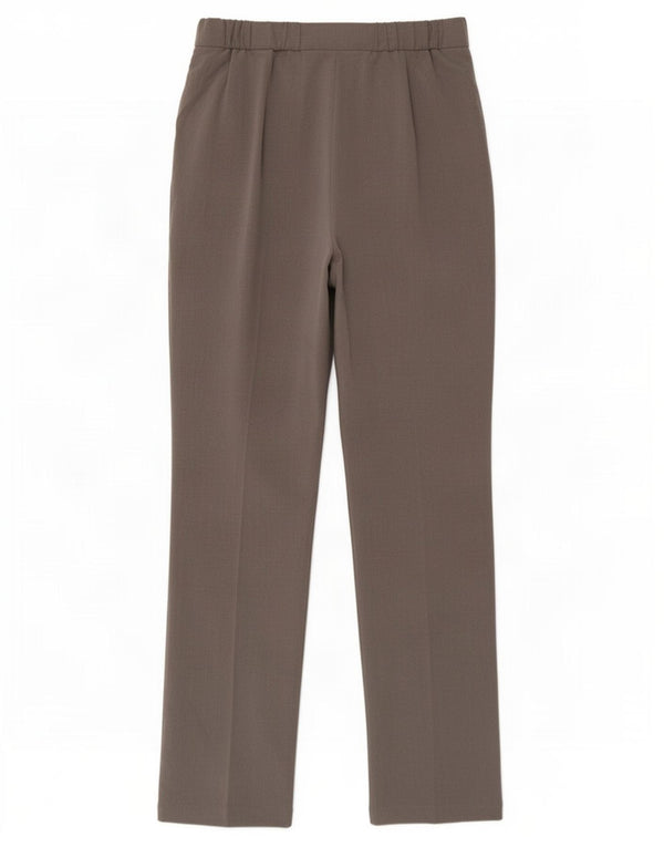 Marks & Spencer Womens Straight Casual Trousers UK 12 Medium W30 L31 Grey