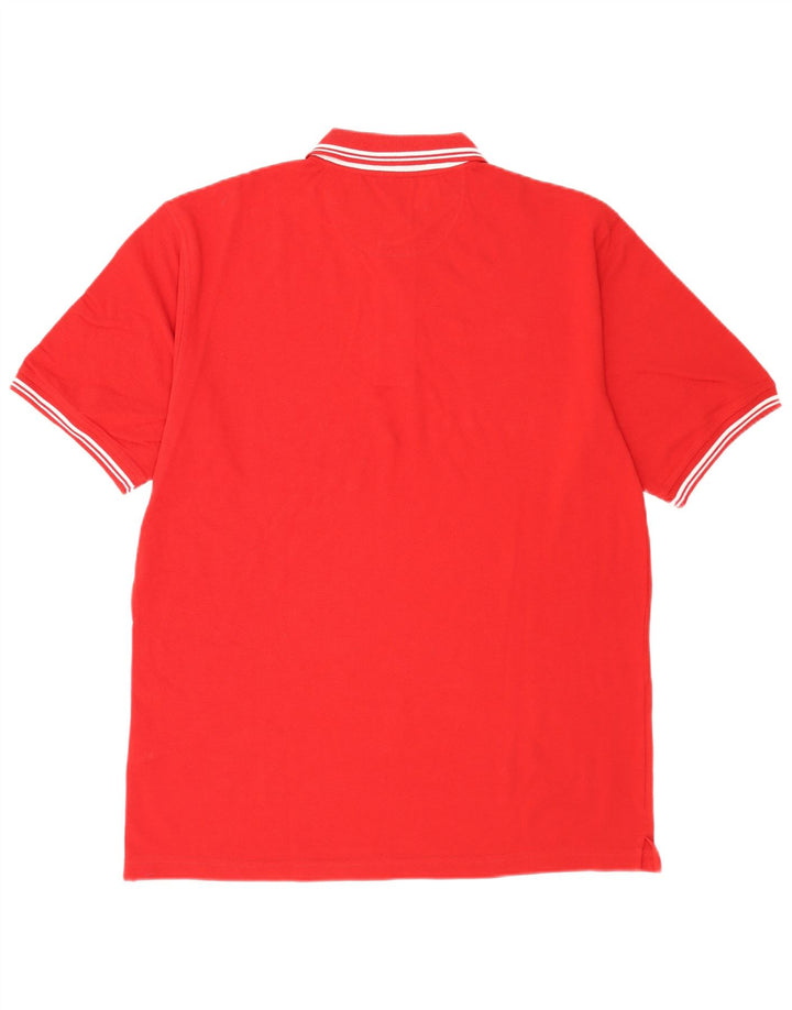 Asics herre poloshirt XL rød bomuld