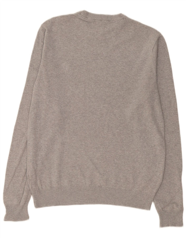 Penguin Herre Crew Neck Jumper Sweater Stor grå Flecked Bomuld