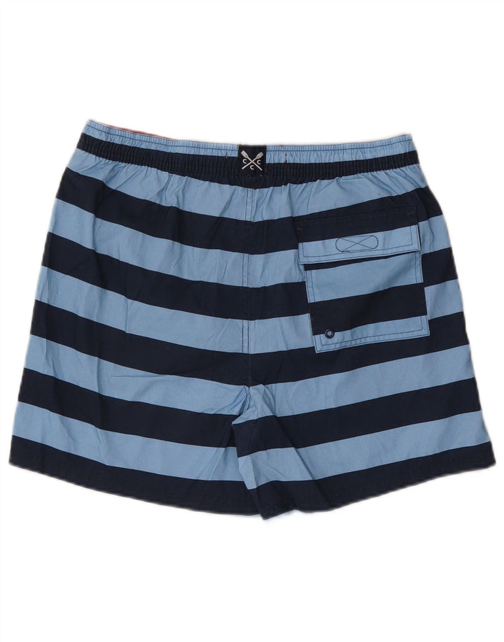 CREW TØJ Herre badeshorts Medium blå stribet polyester