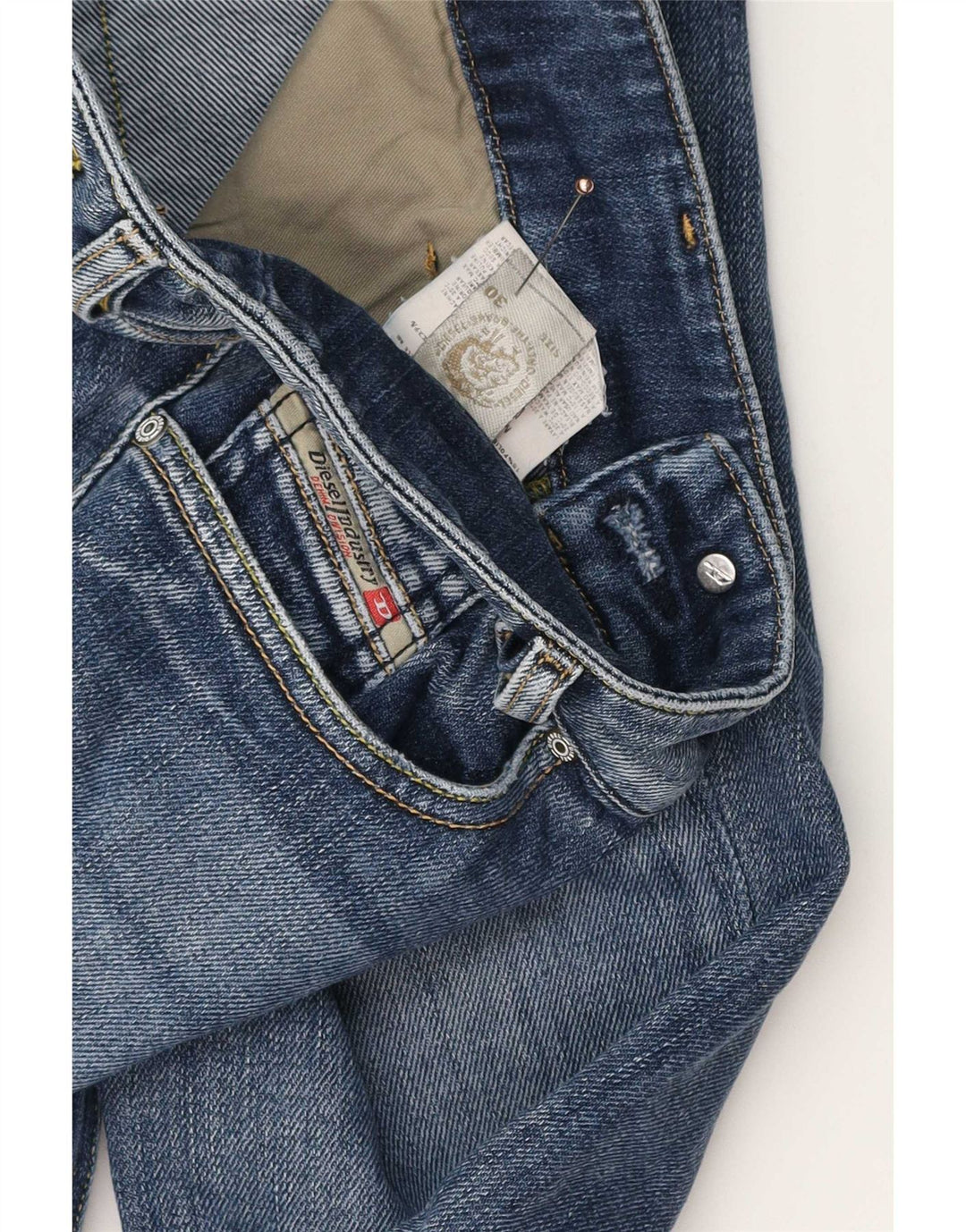 Diesel Dame Bootcut Jeans W30 L27 Blå Bomuld