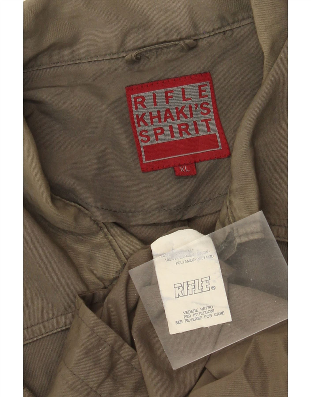 Rifle Herre Khakis Bomber Jacket UK 42 XL Khaki Polyamid