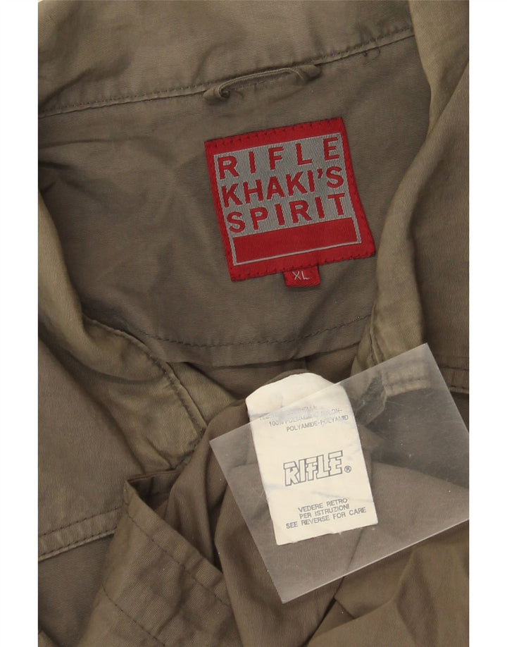 Rifle Herre Khakis Bomber Jacket UK 42 XL Khaki Polyamid