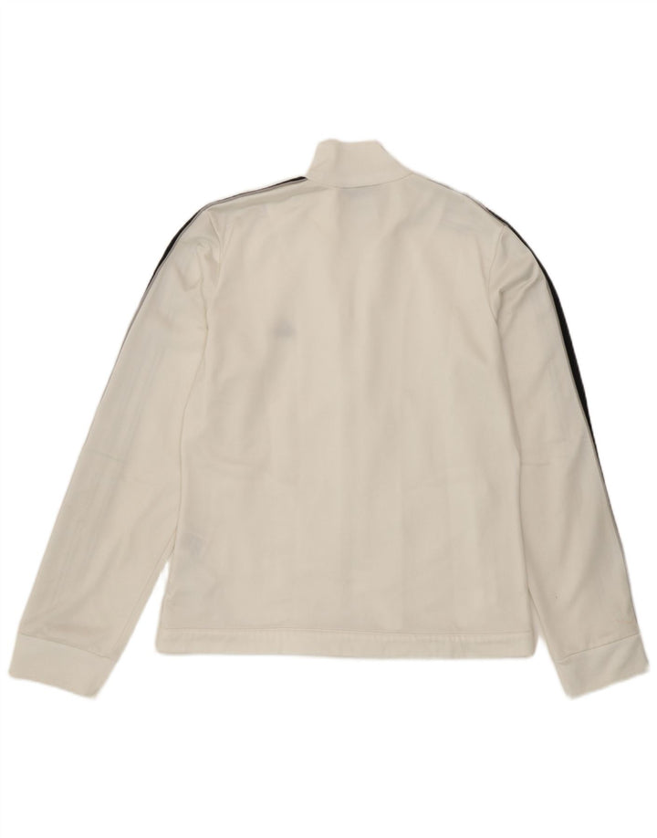 Adidas træningsdragt topjakke til kvinder UK 12 Medium White Polyester