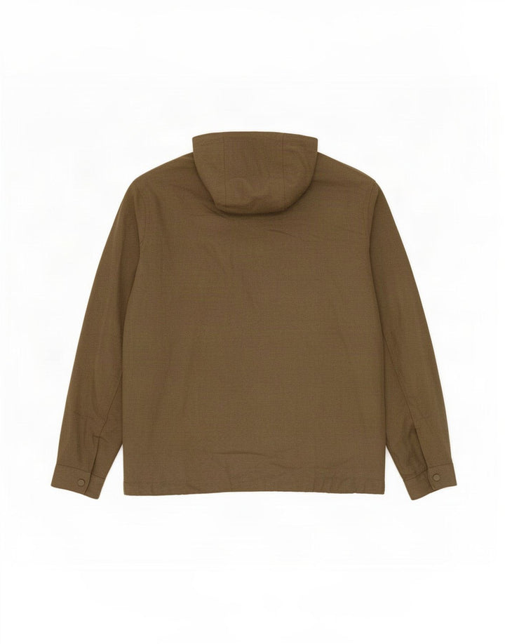 Zara Herre Hooded Bomber Jacket UK 36 Small Khaki