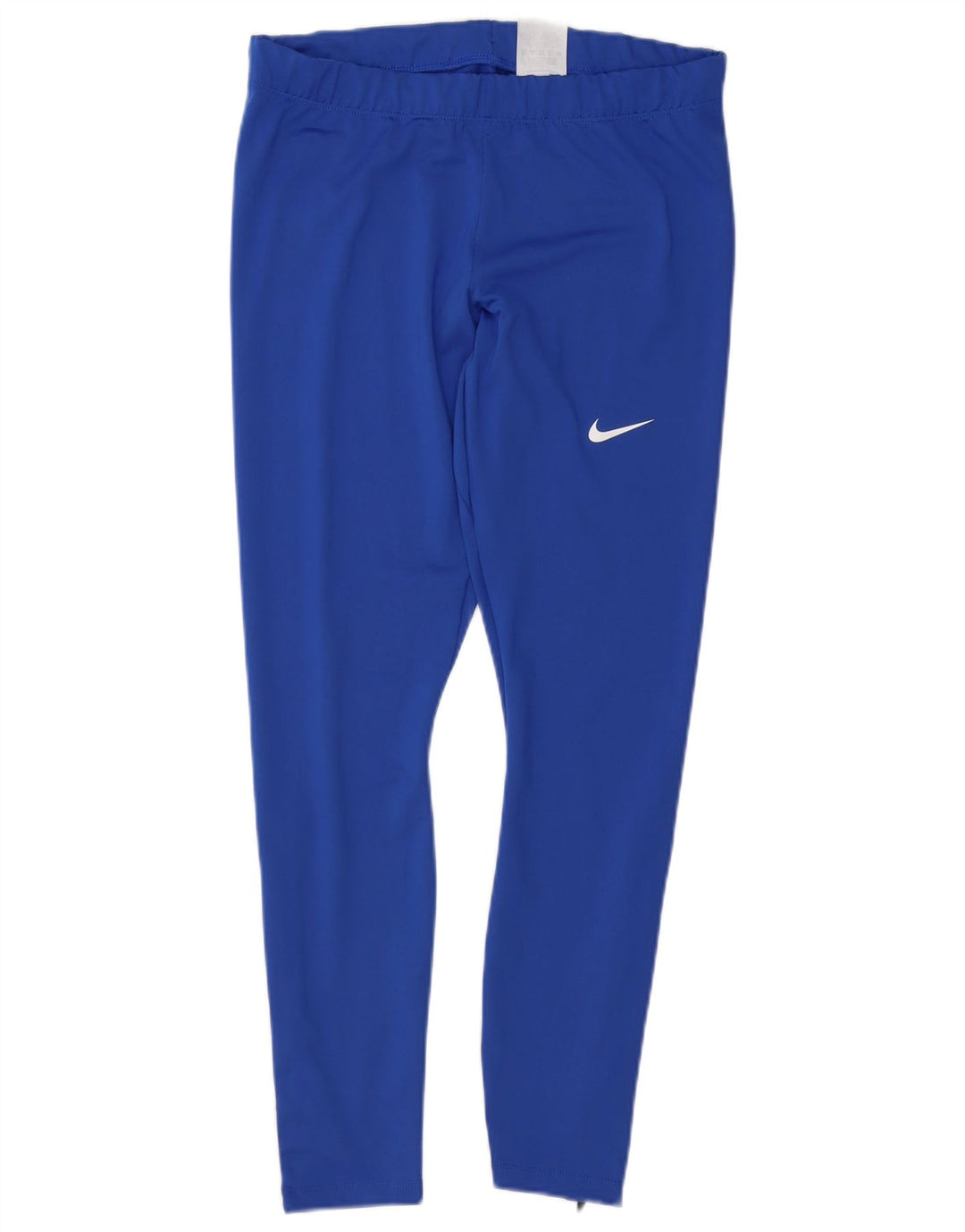 Nike Kvinders Dri Fit Leggings UK 14 Large Blå Polyester