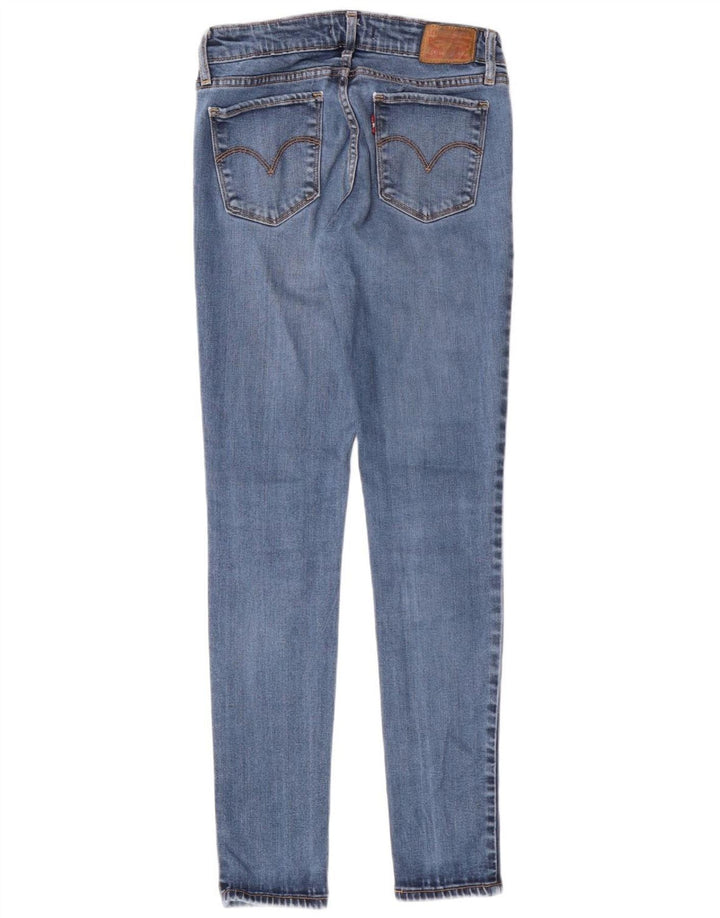 LEVI'S Dame 711 Skinny Jeans W26 L30 Blå Lyocell