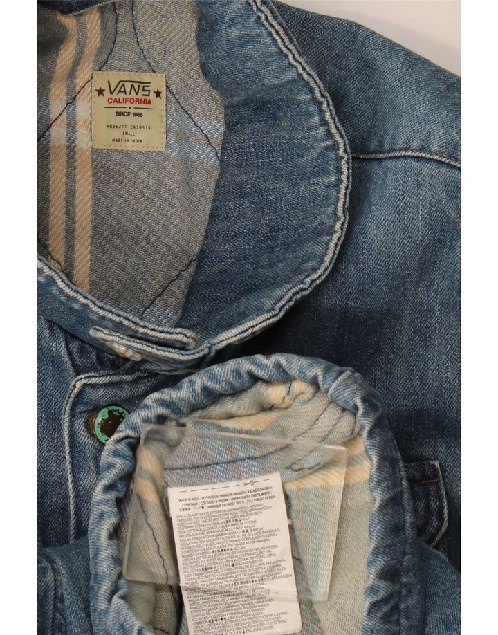 Vans Herre denimjakke UK 36 Small Blue Cotton