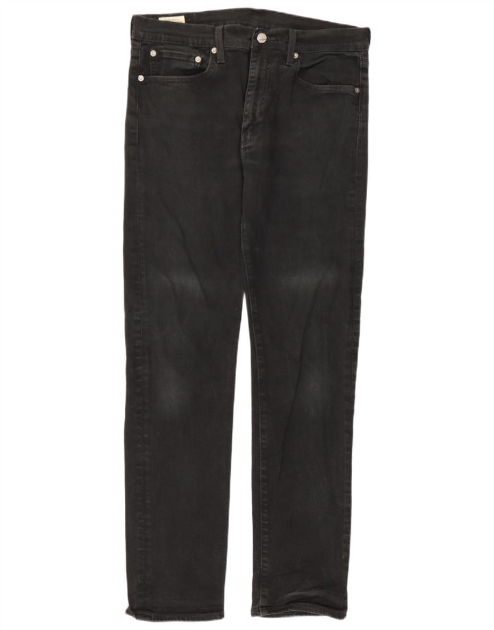 Levi's Herre 502 tilspidsede jeans W33 L31 sort bomuld