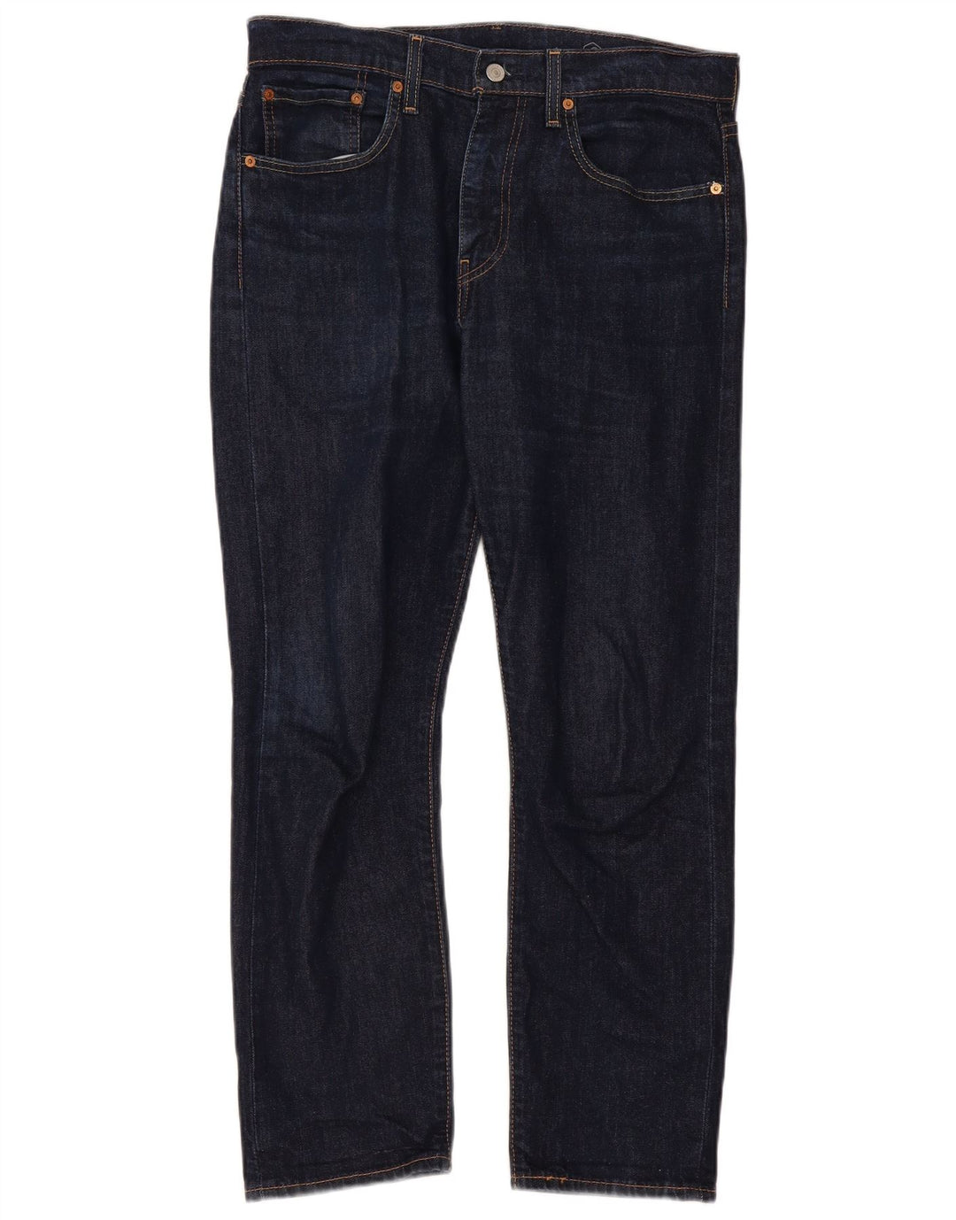 Levi's Dame 502 Straight Jeans W32 L30 Marineblå