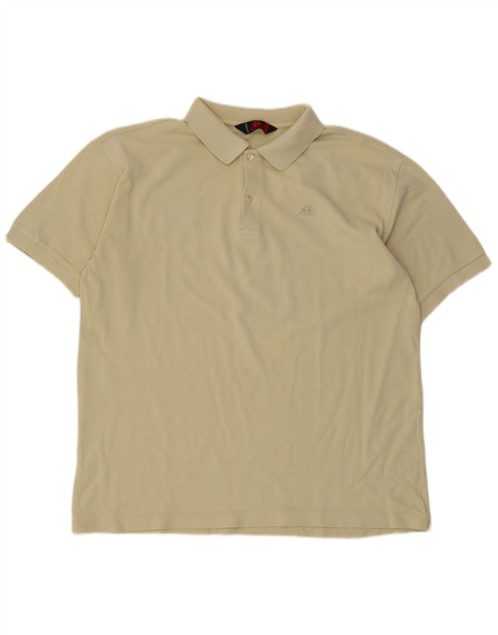 Kappa Polo Shirt til mænd XL Beige Bomuld