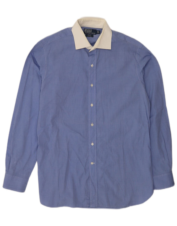 Polo Ralph Lauren Herre Regent skjorte str. 42 16 1/2 Large Blue Colourblock