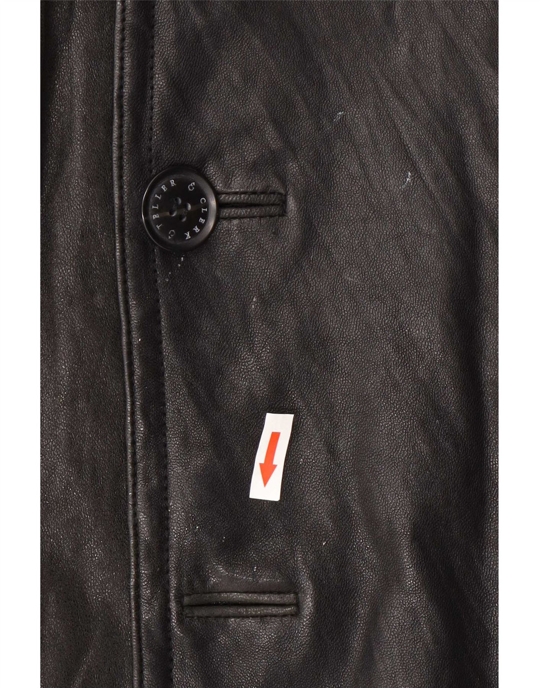 Vintage herre dobbeltradet læderjakke UK 40 Large Black