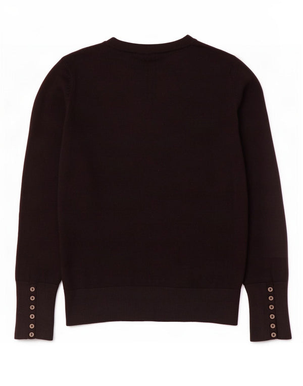 M&Co Dame Boat Neck Jumper Sweater UK 12 Medium Black Viscose