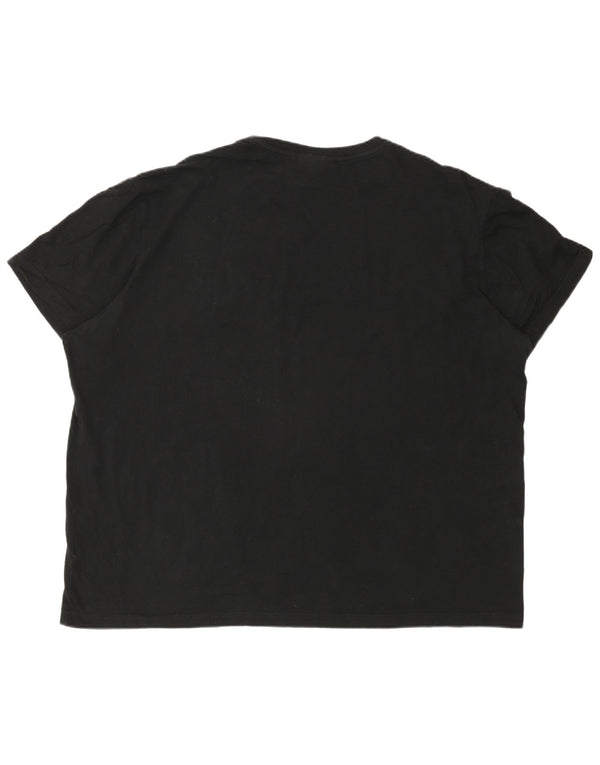 Lacoste Herre T-Shirt Top Størrelse 8 3XL Sort Bomuld