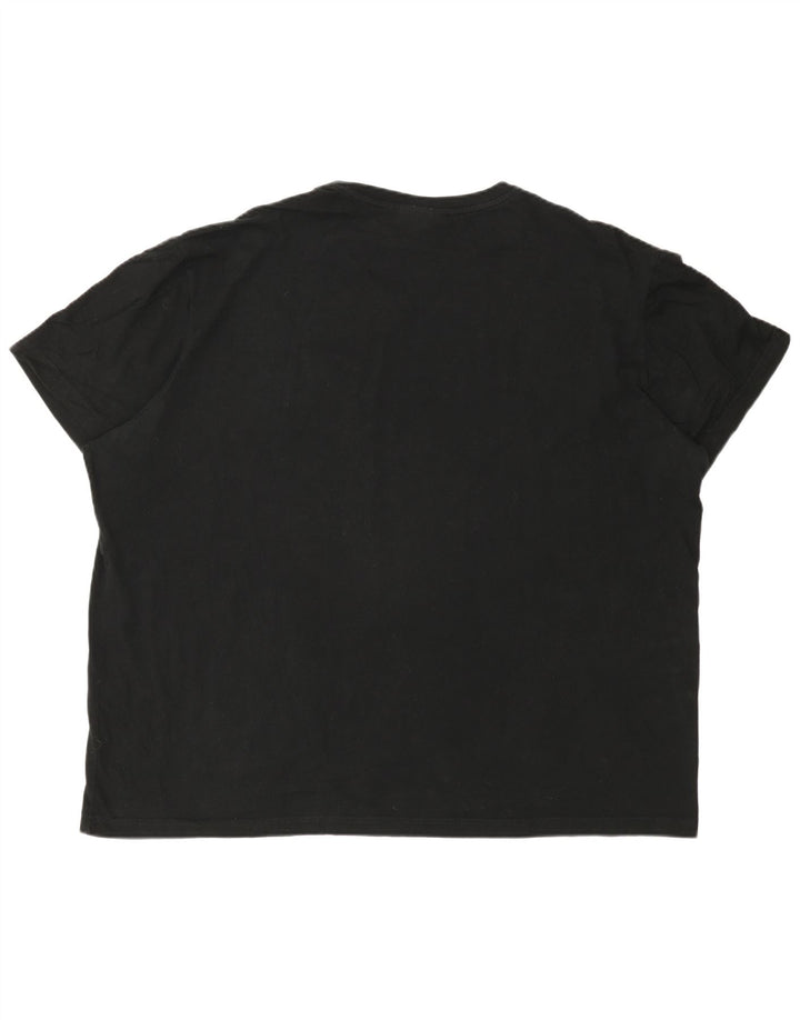 Lacoste Herre T-Shirt Top Størrelse 8 3XL Sort Bomuld
