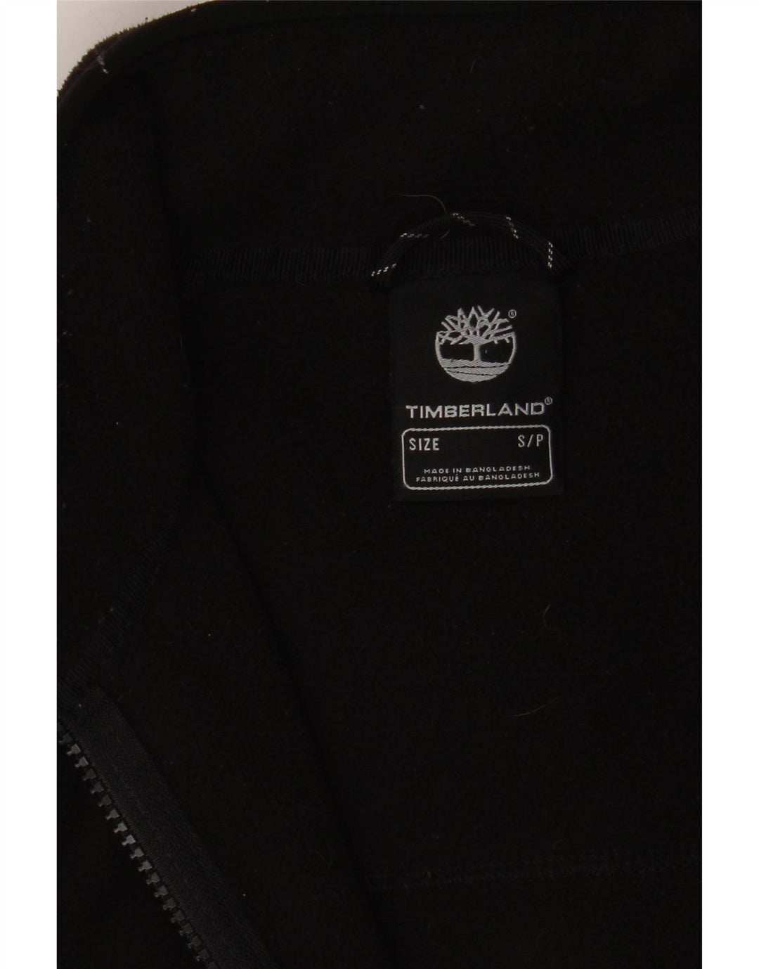 TIMBERLAND Dame Oversized Fleecejakke UK 10 Lille Sort