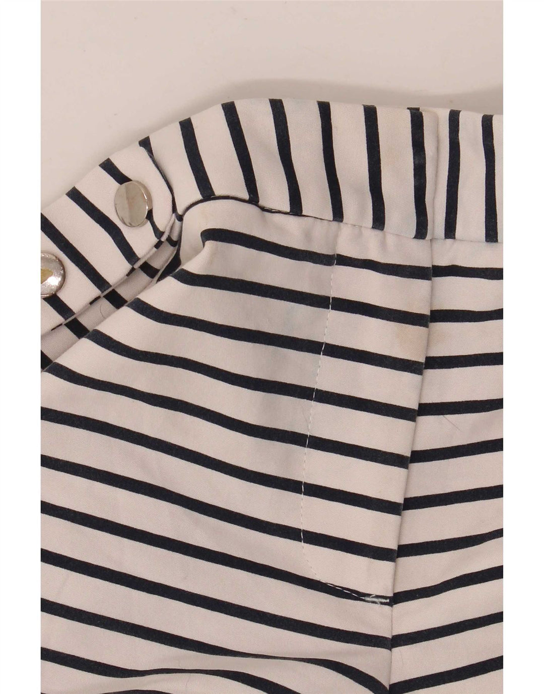Zara Womens Regular Casual Shorts XS W28 Hvidstribet