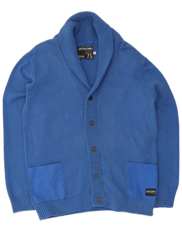 Jack & Jones Herre Cardigan Sweater Stor Blå Bomuld