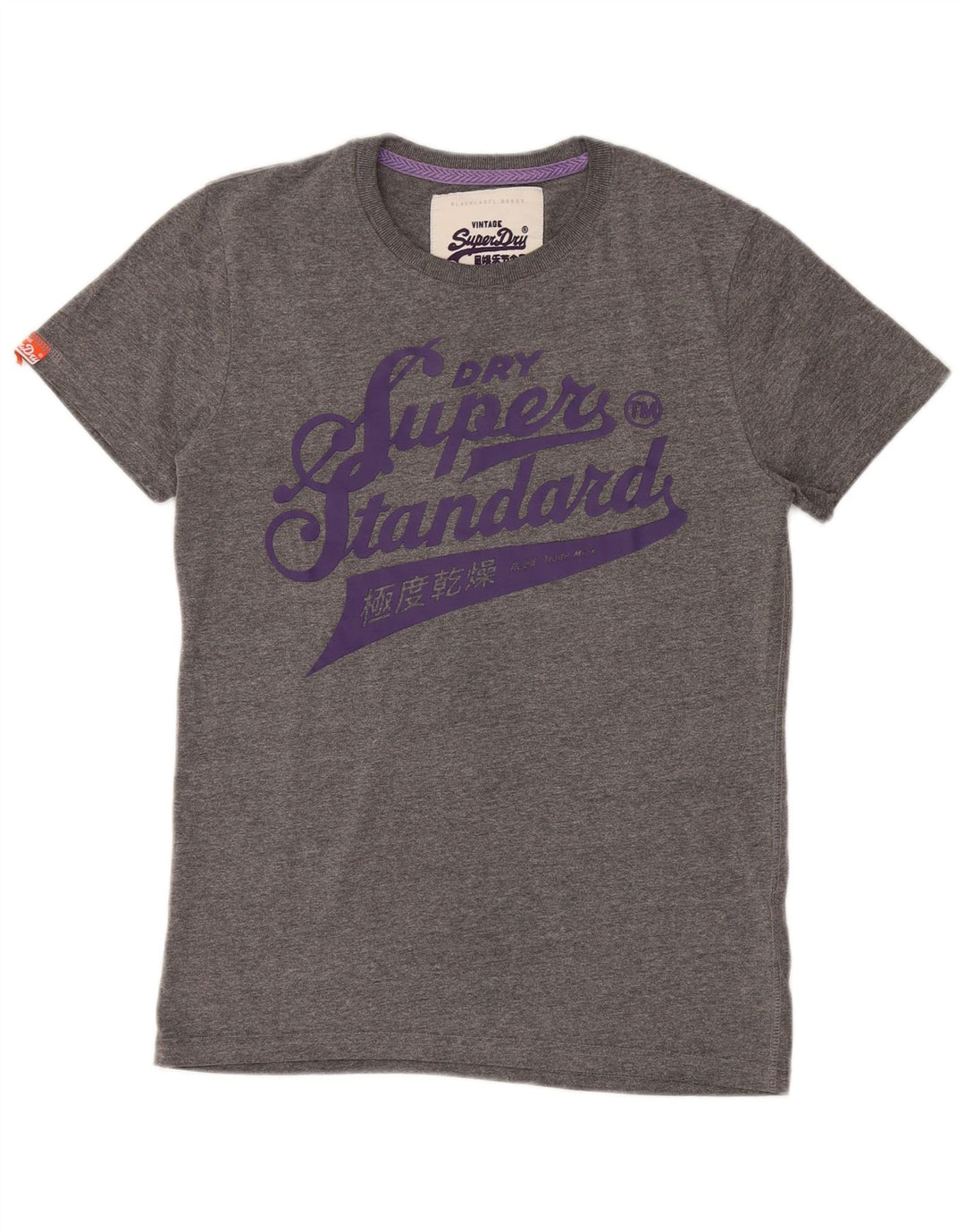 Superdry Herre grafisk T-shirt Top mellemgrå bomuld