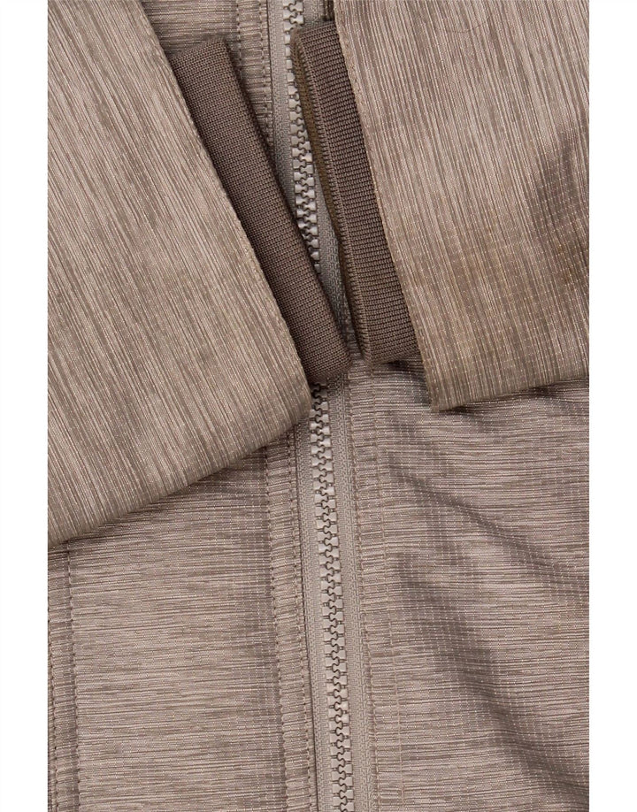 Superdry Regnjakke med hætte til kvinder UK 14 Large Grå Flecked