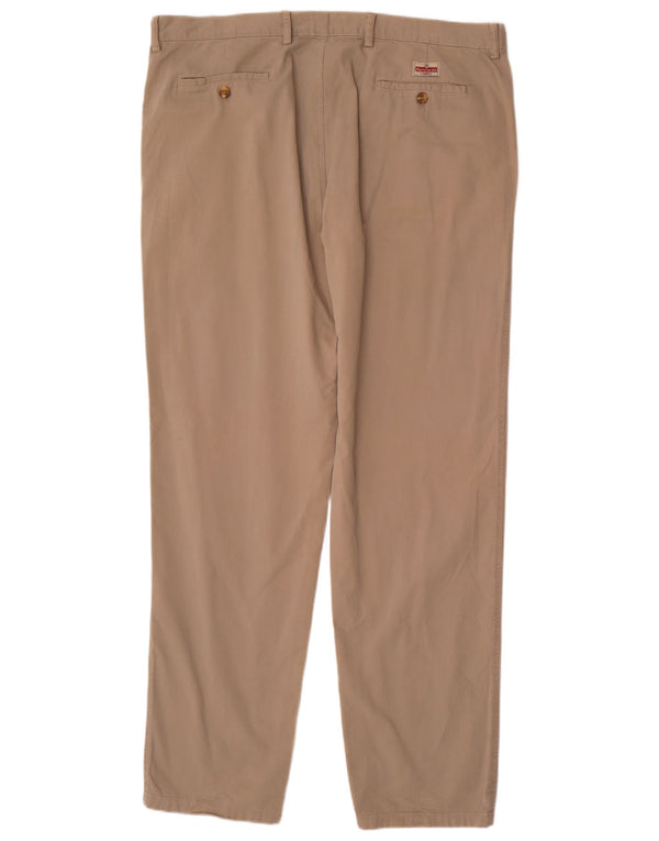 Pierre Cardin Lige Chinobukser til mænd EU 54 2XL W40 L34 Beige Bomuld