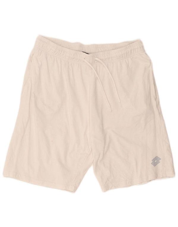 Lotto Herre Sportshorts Stor Hvid Bomuld