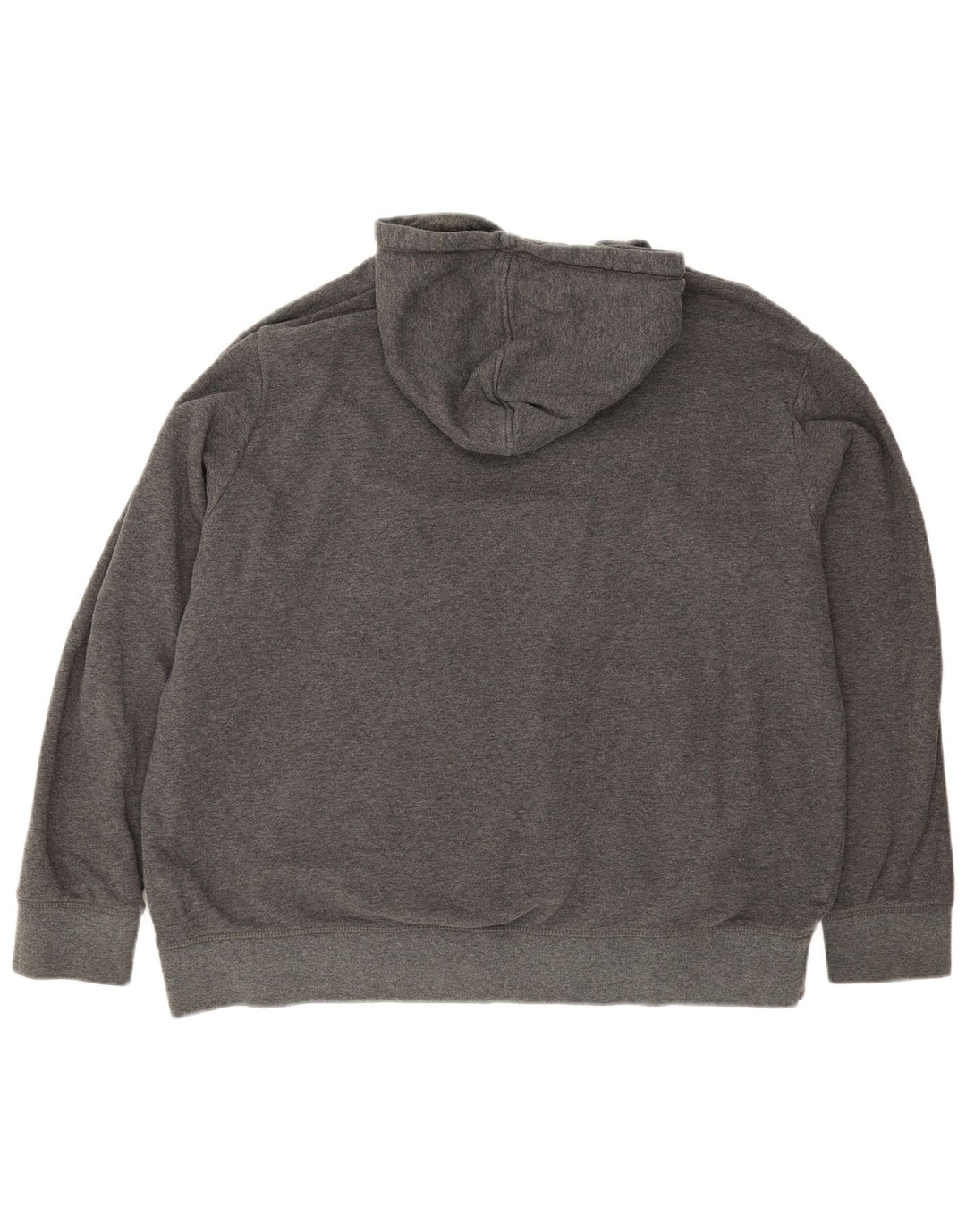 REEBOK Mens Graphic Hoodie Jumper 2XL Grey Cotton