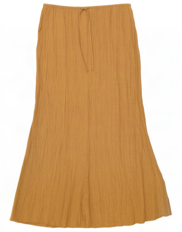 Zara Dame Maxi Nederdel Medium W28 Beige Viscose