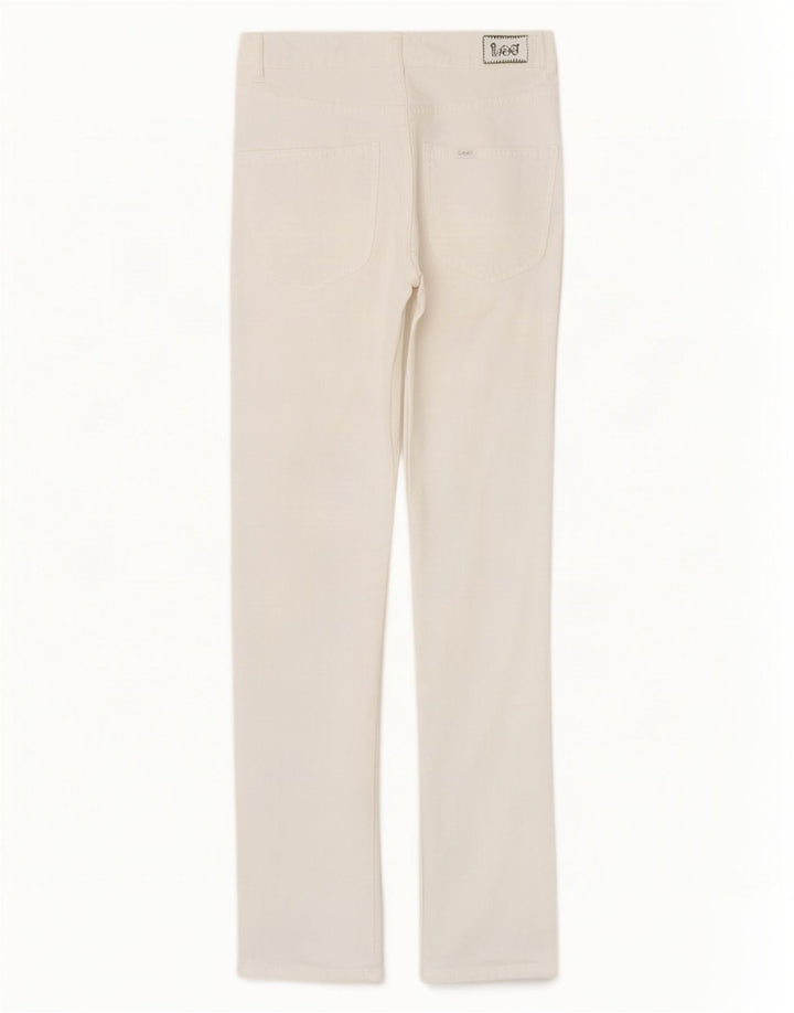 Lee Kvinder Norma Slim Jeans W24 L31 Hvid Bomuld
