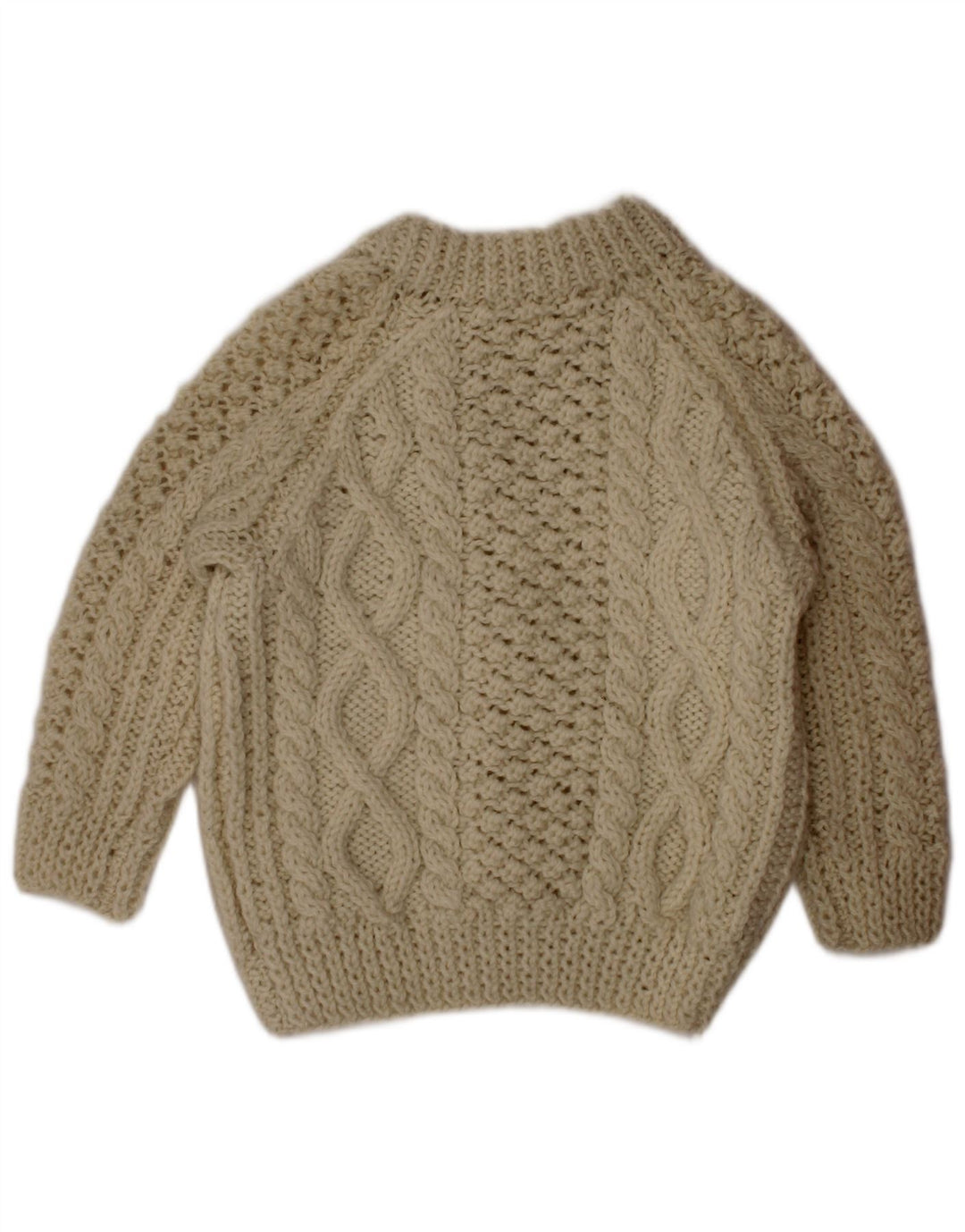 VINTAGE drenge sweater med rund hals 2-3 år Off White