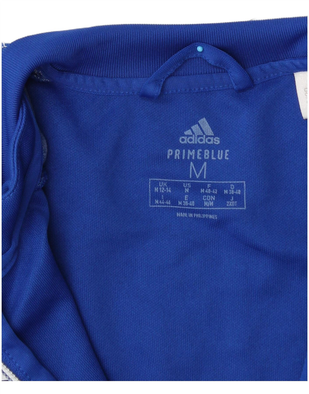 Adidas træningsdragt topjakke til kvinder UK 12/14 Medium Blue Polyester