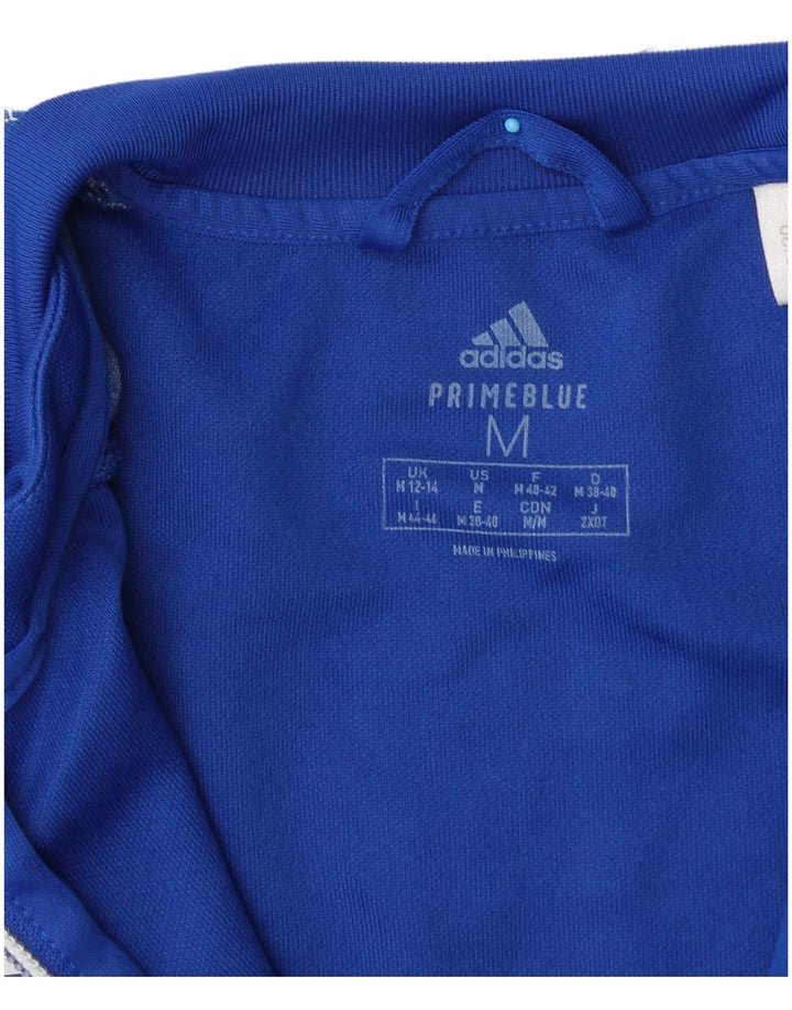 Adidas træningsdragt topjakke til kvinder UK 12/14 Medium Blue Polyester