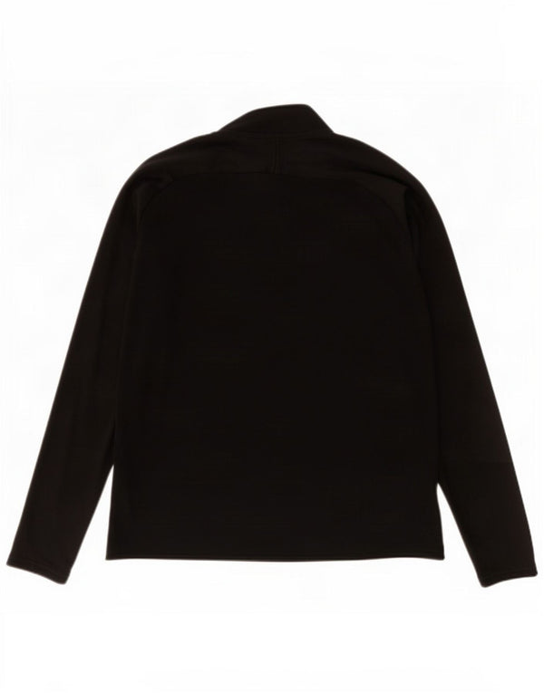 Nike Herre Dri Fit Pullover med lynlås-hals træningsdragt Top XL Sort Polyester