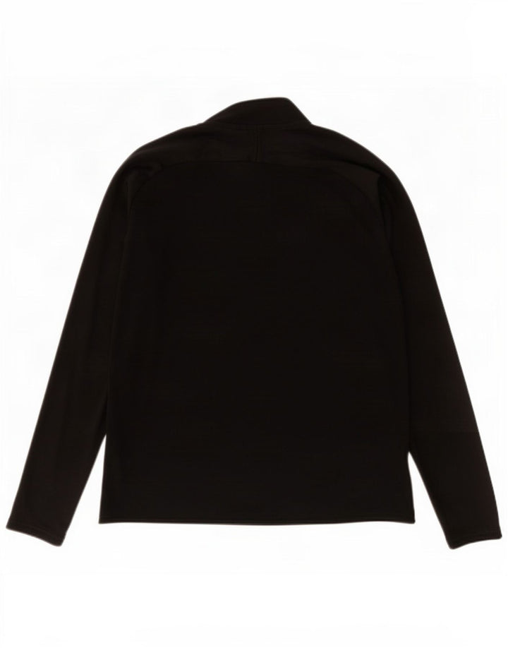 Nike Herre Dri Fit Pullover med lynlås-hals træningsdragt Top XL Sort Polyester