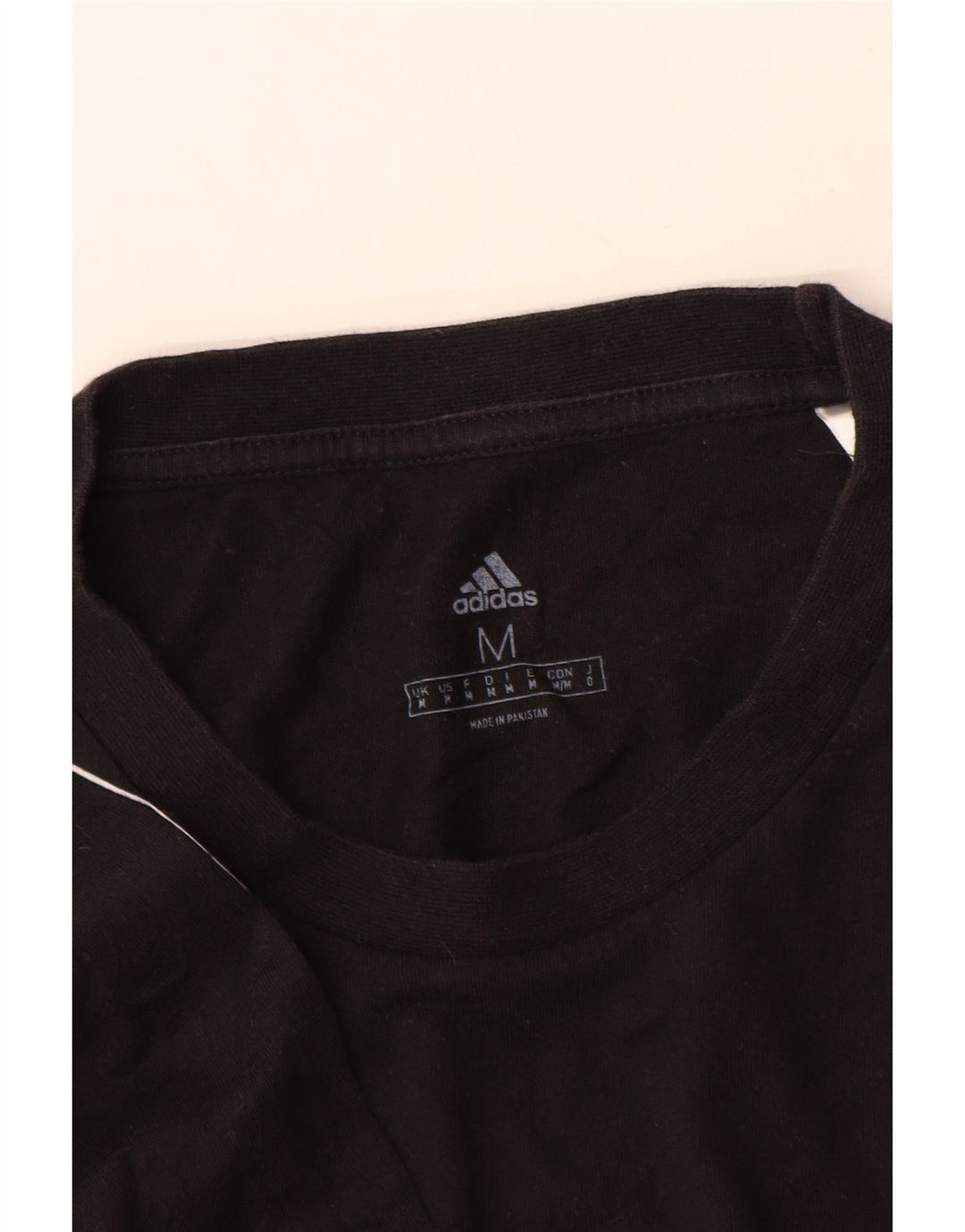 Adidas T-shirt til mænd, medium sort bomuld