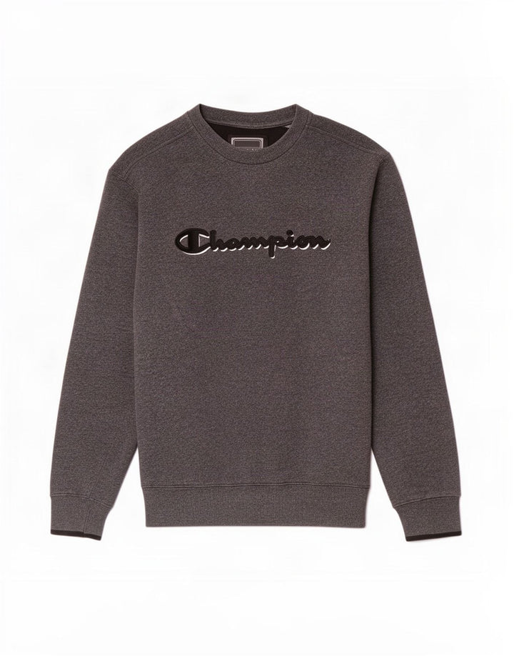 Champion Herre Grafisk Sweatshirt Jumper Stor Grå Bomuld