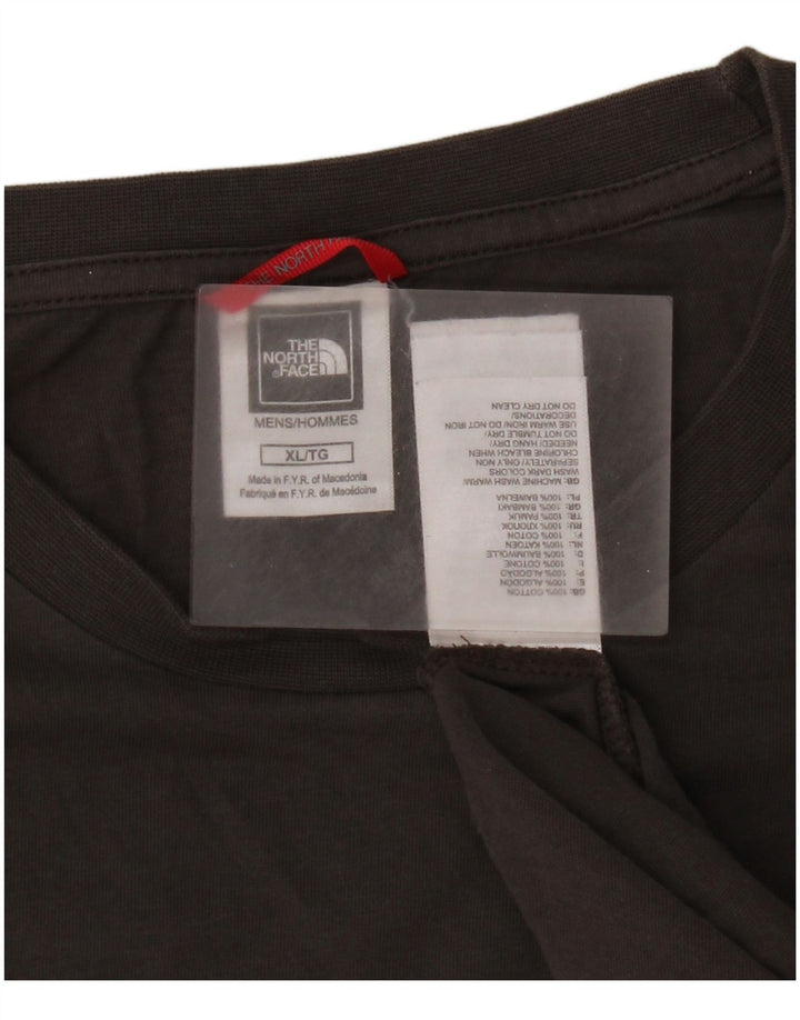 The North Face Herre Grafisk Top Langærmet XL Grå Bomuld